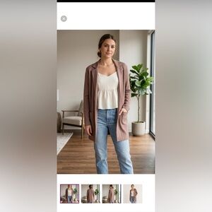 Jessica Simpson Camel Cardigan